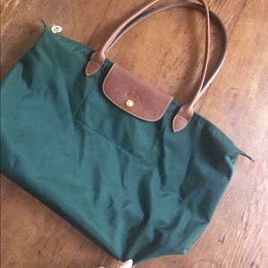 LONGCHAMP TOTE HUNTER GREEN
